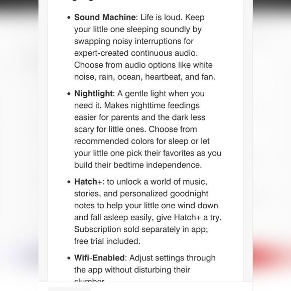 Hatch Rest 2nd Gen All-in-One Smart Sleep Machine, Nightlight, & Sound Machine - Picture 9 of 16